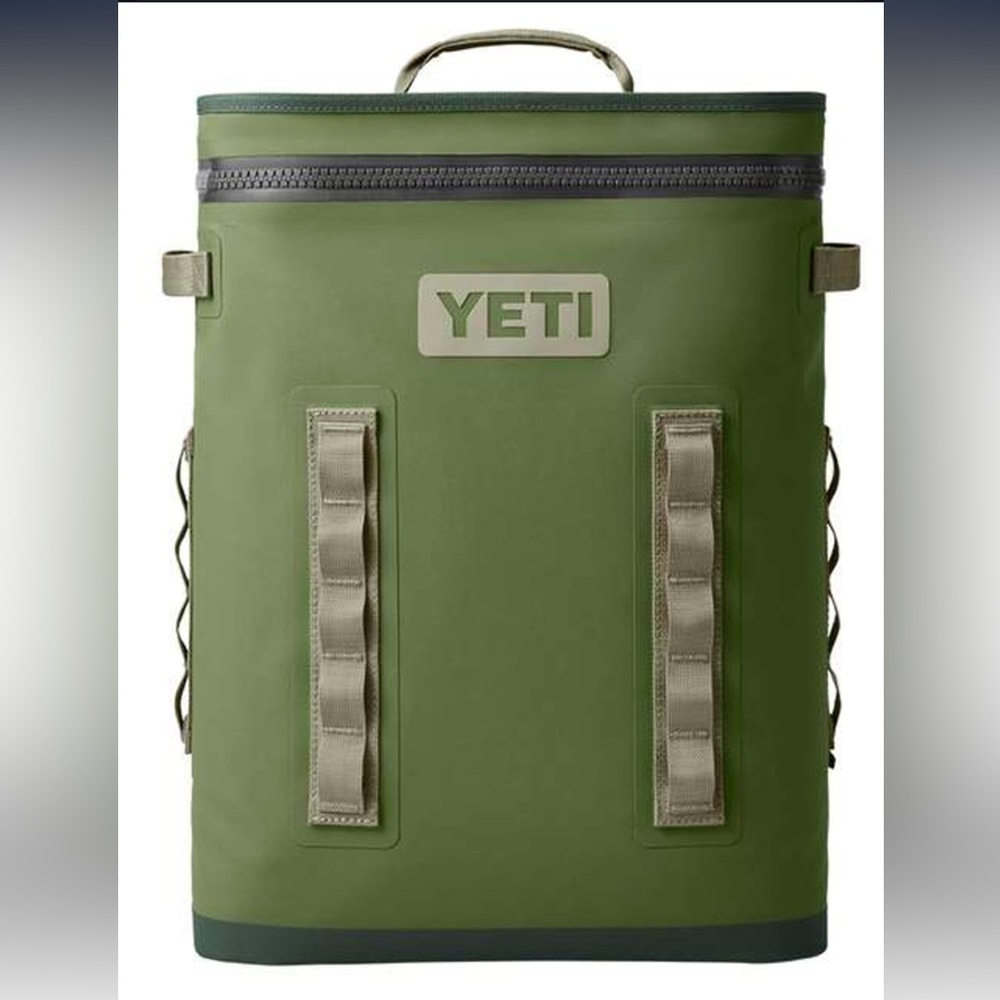 Yeti Hopper olive green soft cooler backpack